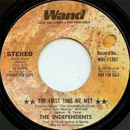 The Independents - The First Time We Met