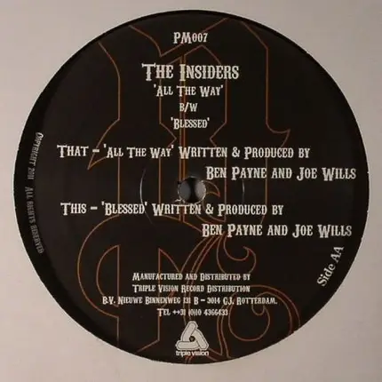 The Insiders - All The Way / Blessed