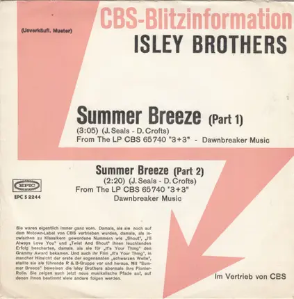 The Isley Brothers - Summer Breeze (Part 1 & 2)