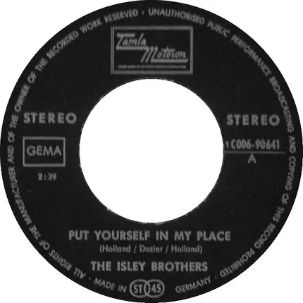 The Isley Brothers - Put Yourself In My Place / Little Miss Sweetness
