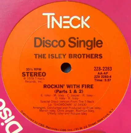 The Isley Brothers - Rockin' With Fire / I Wanna Be With You