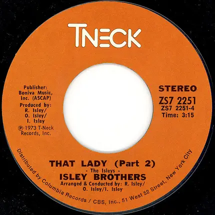 The Isley Brothers - That Lady / Summer Breeze