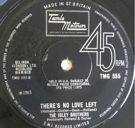 The Isley Brothers - This Old Heart Of Mine (Is Weak For You) / There's No Love Left