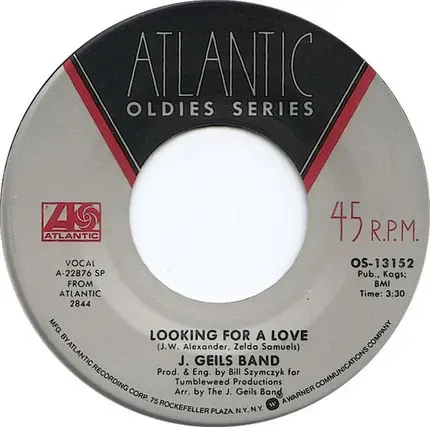 The J. Geils Band - Looking For A Love