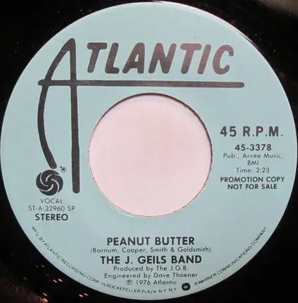 The J. Geils Band - Peanut Butter