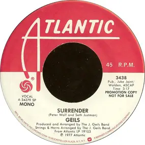 J. Geils Band - Surrender