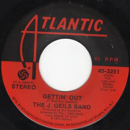 The J. Geils Band - Givin' It All Up