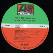 Double LP - The J. Geils Band - Live - Blow Your Face Out