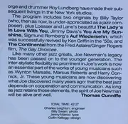 CD - The Joe Newman Memorial Album: Featuring Ross Tompkins , Russell George , Ron Lundberg - A Grand Night For Swinging