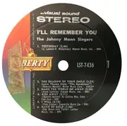 LP - The Johnny Mann Singers - I'll Remember You