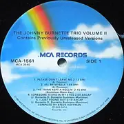 LP - The Johnny Burnette Trio - The Johnny Burnette Trio Volume 2