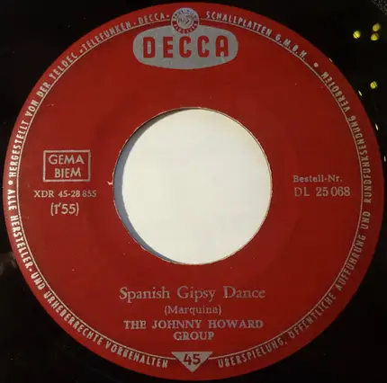 The Johnny Howard Group - Mind Reader / Spanish Gipsy Dance