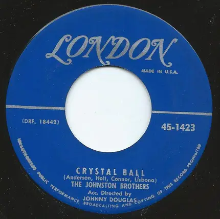 The Johnston Brothers - The Creep / Crystal Ball