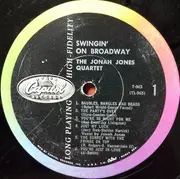LP - The Jonah Jones Quartet - Swingin' On Broadway