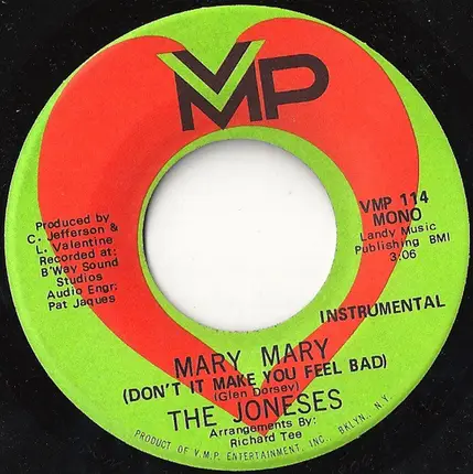 The Joneses - Mary Mary (Don't It Make You Feel Bad)