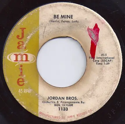 The Jordan Brothers - Be Mine / Dream Romance
