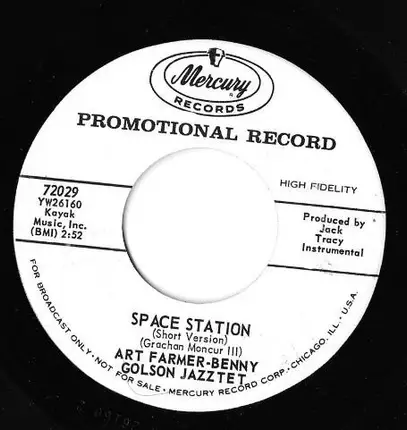 Art Farmer - Benny Golson Jazztet - Space Station / Another Git Together