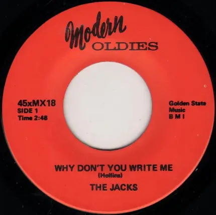 The Jacks - Why Don't You Write Me