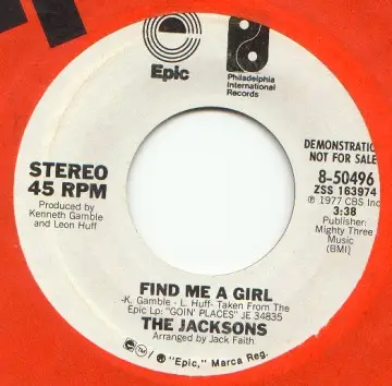 The Jacksons - Find Me A Girl