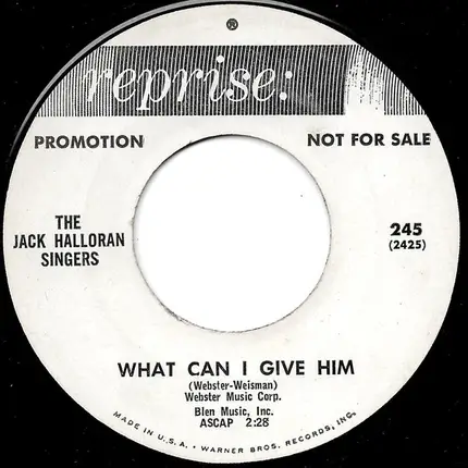 The Jack Halloran Singers - The Christmas Star / What Can I Give Him