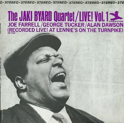 The Jaki Byard Quartet - Live! Vol. 1