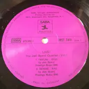 LP - The Jaki Byard Quartet - Live! Vol. 1