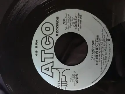The Jim Carroll Band - Day And Night / Day And Night Promo Copy