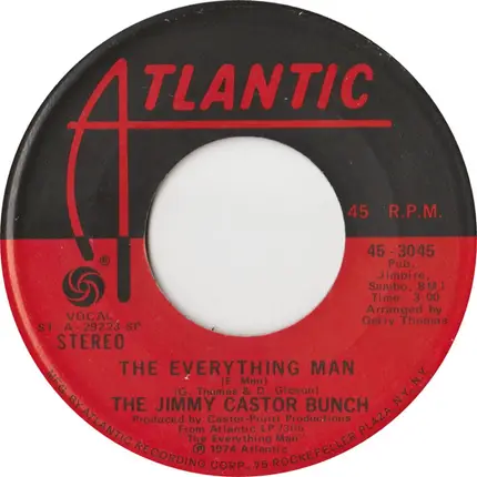 The Jimmy Castor Bunch - The Everything Man (E-Man)
