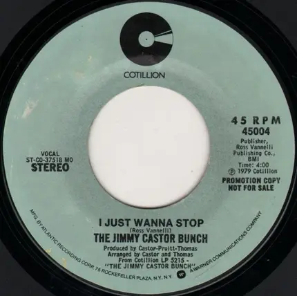 The Jimmy Castor Bunch - I Just Wanna Stop