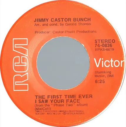 The Jimmy Castor Bunch - Paradise / The First Time Ever I Saw Your Face