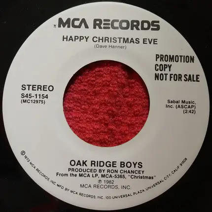 The Oak Ridge Boys - Santa's Song / Happy Christmas Eve