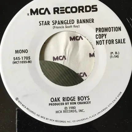 The Oak Ridge Boys - Star Spangled Banner