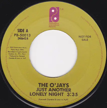The O'Jays - Just Another Lonely Night