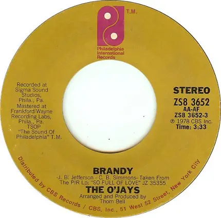 The O'Jays - Brandy