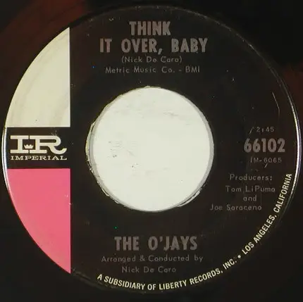 The O'Jays - Lipstick Traces (On A Cigarette) / Think It Over, Baby