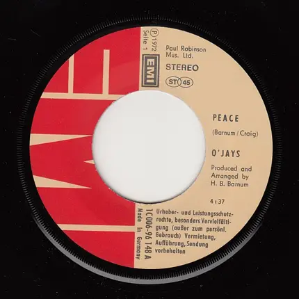 The O'Jays - Peace