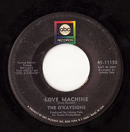 The O'Kaysions - Love Machine
