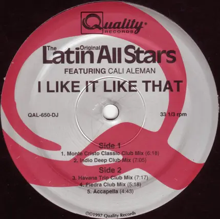 The Original Latin All Stars - I Like It Like That