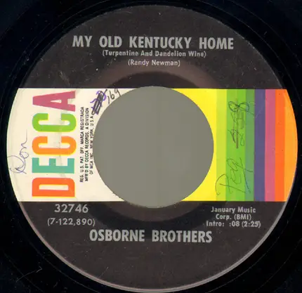 The Osborne Brothers - My Old Kentucky Home / No Good Son Of A Gun