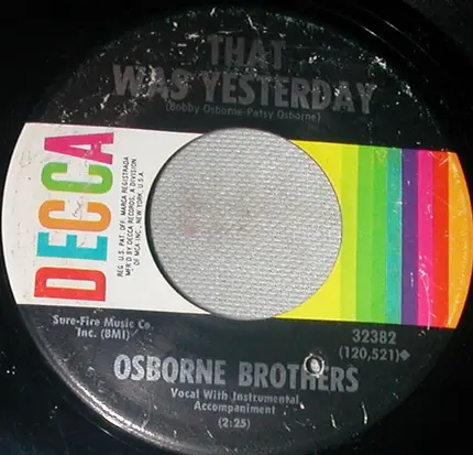 The Osborne Brothers - Son Of A Sawmill Man