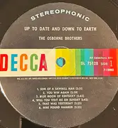 LP - The Osborne Brothers - Up To Date And Down To Earth