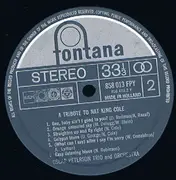LP - The Oscar Peterson Trio And Oscar Peterson and His Orchestra - A Tribute To Nat King Cole