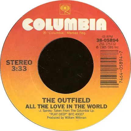 The Outfield - All The Love In The World