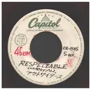 7inch Vinyl Single - The Outsiders - Respectable / Lost In My World - White label - Red Wax