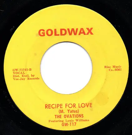 The Ovations - I'm Living Good / Recipe For Love