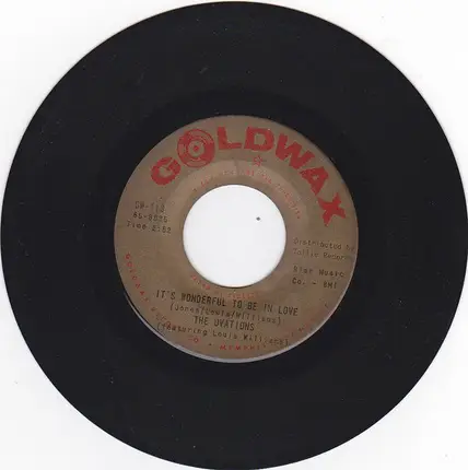 The Ovations - It's Wonderful To Be In Love / Dance Party