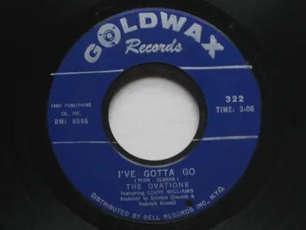 The Ovations - I've Gotta Go / Ride My Troubles & Blues Away