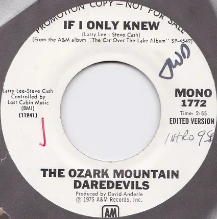 The Ozark Mountain Daredevils - If i Only knew