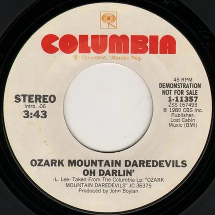 The Ozark Mountain Daredevils - Oh, Darlin'