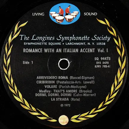The Longines Symphonette - Romance With An Italian Accent - Vol. 1
